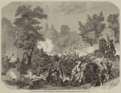 Volturnon taistelu, taistelu Porta Romanossa, lähellä Santa Mariaa tekijältä Konrad Grob